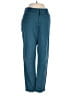 Merona Chevron-herringbone Teal Blue Casual Pants Size 4 - photo 1