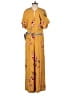 Corey Lynn Calter 100% Rayon Floral Yellow Jumpsuit Size XS - photo 2