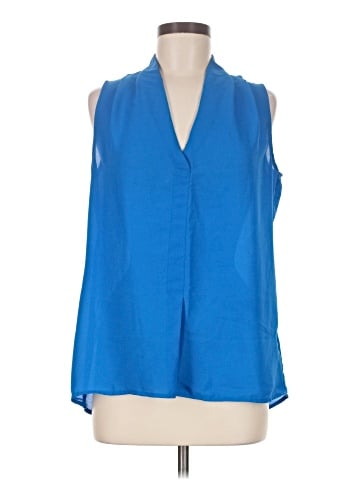 Rose + Olive Sleeveless Blouse (view 1)