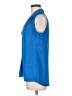 Rose + Olive 100% Polyester Blue Sleeveless Blouse Size M - photo 5