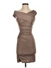 Guess Solid Brown Tan Cocktail Dress Size S - photo 1