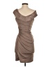 Guess Solid Brown Tan Cocktail Dress Size S - photo 2