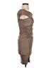 Guess Solid Brown Tan Cocktail Dress Size S - photo 4
