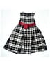 Cherokee 100% Polyester Plaid Black Dress Size 8 - photo 2