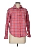 Seen Worn Kept 100% Cotton Plaid Red Pink Long Sleeve Button-Down Shirt Size 6 - photo 1