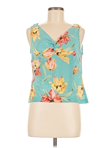 Evan Picone Sleeveless Silk Top (view 1)