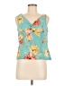 Evan Picone 100% Silk Teal Sleeveless Silk Top Size 6 (petite) - photo 1