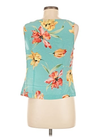Evan Picone Sleeveless Silk Top (view 2)