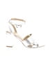 Etienne Aigner Metallic Silver Sandals Size 9 - photo 1