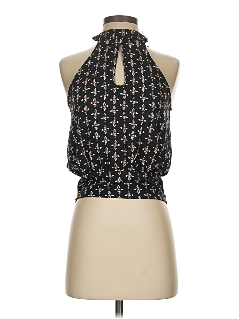 Pre-owned Express Sleeveless Blouse In Black