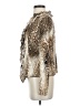 Clara Sun Woo Animal Print Brown Long Sleeve Blouse Size S - photo 5