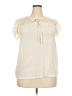 Perch by Blu Pepper Ivory Short Sleeve Blouse Size 3X - photo 1