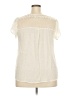 Perch by Blu Pepper Ivory Short Sleeve Blouse Size 3X - photo 2