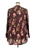 Torrid Floral Brown 3/4 Sleeve Blouse Size 4X Plus (4) - photo 2