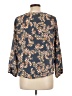 Beacon 100% Polyester Blue 3/4 Sleeve Blouse Size L (petite) - photo 2