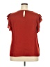MSK 100% Polyester Red Short Sleeve Top Size 2X - photo 2