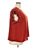 MSK 100% Polyester Red Short Sleeve Top Size 2X - photo 4