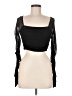 Shein Black Long Sleeve Top Size 6 - photo 1