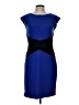 AGB Color Block Blue Cocktail Dress Size 10 - photo 1