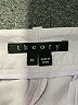 Theory 100% Silk Solid Ivory Purple Shorts Size 10 - photo 3
