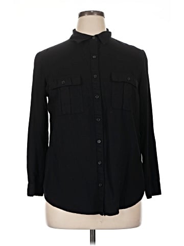 Faded Glory Long Sleeve Button-Down Shirt (view 1)