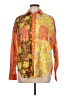 Boteh Paisley Orange Long Sleeve Button-Down Shirt Size L (estimated) - photo 1