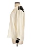 FRAME 100% Silk Color Block Ivory Long Sleeve Silk Top Size L - photo 5