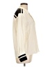 FRAME 100% Silk Color Block Ivory Long Sleeve Silk Top Size L - photo 4