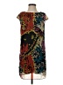 Miuse 100% Polyester Print Teal Casual Dress Size S - photo 1