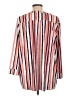 New Directions Stripes Orange 3/4 Sleeve Blouse Size L - photo 2