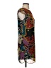 Miuse 100% Polyester Print Teal Casual Dress Size S - photo 4