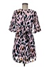 TCEC 100% Polyester Animal Print Pink Casual Dress Size M - photo 1