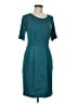 BCBGMAXAZRIA 100% Polyester Solid Teal Cocktail Dress Size 6 - photo 1