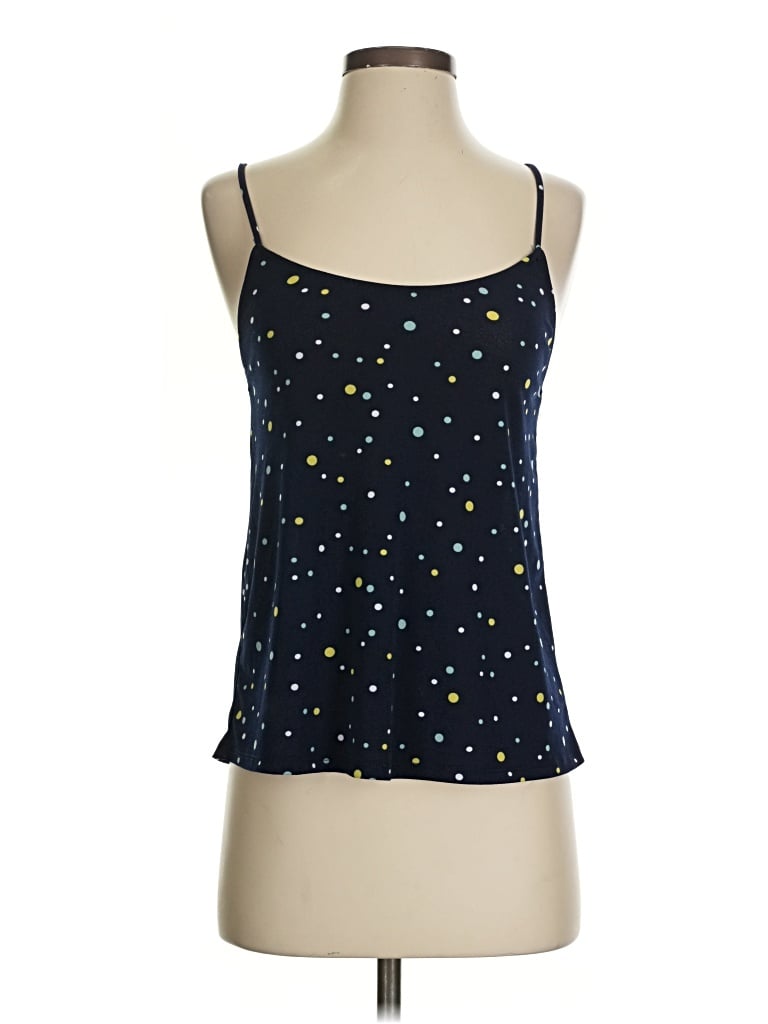 Pre-owned Kaileigh Sleeveless Top Blue Stars Pattern Sweetheart Neckline Tops