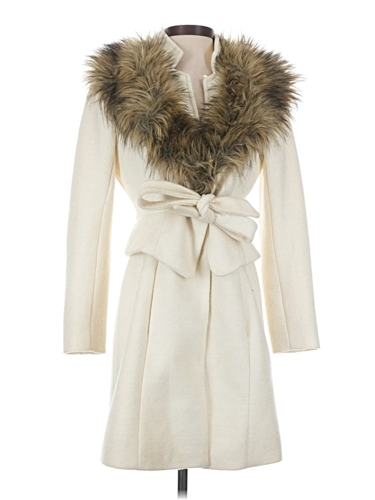 Pre-owned Tracy Reese Coat In White