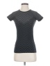 Athleta Chevron-herringbone Gray Short Sleeve T-Shirt Size XS - photo 1