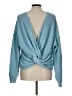 Alya Blue Pullover Sweater Size L - photo 2