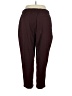 Dictionary 100% Polyester Solid Burgundy Active Pants Size 16 - photo 2