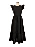 Shein 100% Polyester Solid Black Casual Dress Size 6 - photo 1