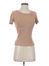 ChicMe Tan Short Sleeve T-Shirt Size S - photo 1
