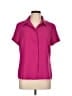 Shein 100% Polyester Pink Short Sleeve Blouse Size L - photo 1