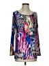 ASHRO Blue Long Sleeve Blouse Size S - photo 1