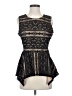 BCBGMAXAZRIA 100% Polyester Black Sleeveless Blouse Size S - photo 1