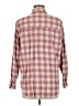 Universal Thread Checkered-gingham Pink Long Sleeve Button-Down Shirt Size M - photo 2