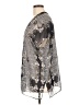 CAbi 100% Polyester Silver Kimono Size M - photo 5