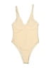 Unbranded Solid Ivory One Piece Swimsuit Size XS - photo 1