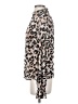 Calvin Klein Animal Print Brown Long Sleeve Blouse Size S - photo 5