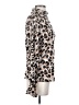Calvin Klein Animal Print Brown Long Sleeve Blouse Size S - photo 4