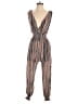 Assorted Brands Stripes Brown Green Jumpsuit Size S (estimated) - photo 1