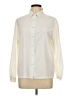 Koret 100% Polyester Color Block Ivory Long Sleeve Blouse Size 10 - photo 1